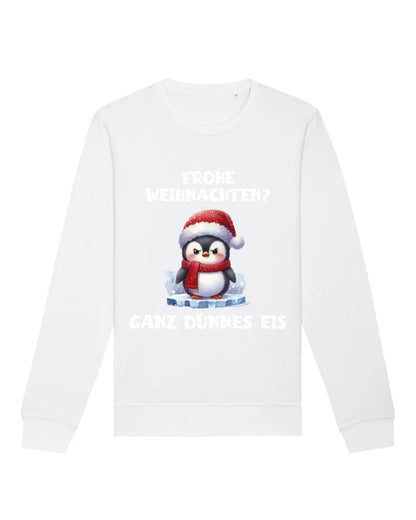 Frohe Weihnachten? - Bio Unisex Sweatshirt (personalisierbar) Roller Sweatshirt ST ST White