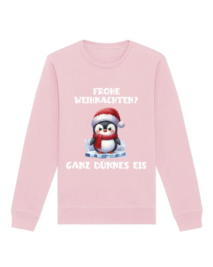 Frohe Weihnachten? - Bio Unisex Sweatshirt (personalisierbar) Roller Sweatshirt ST ST Cotton-Pink