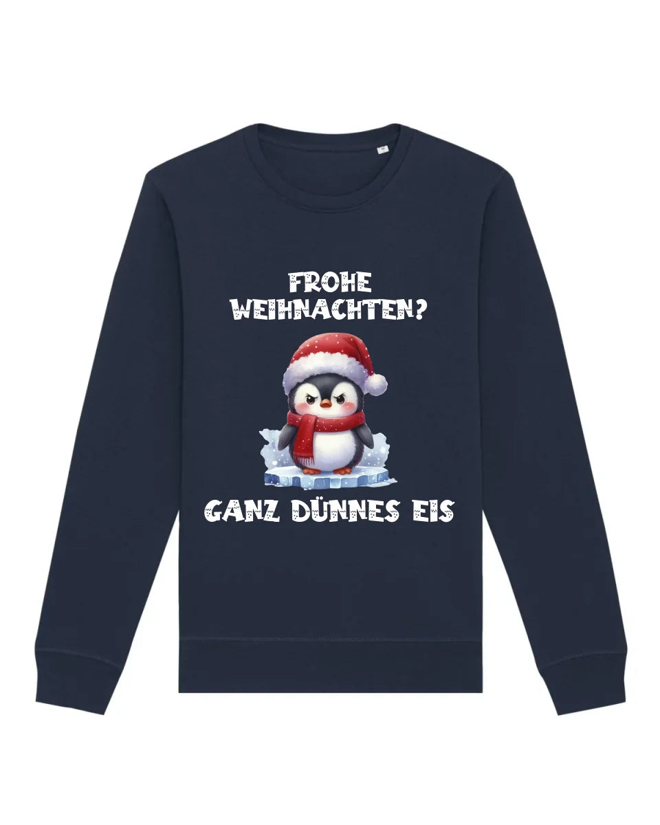 Frohe Weihnachten? - Bio Unisex Sweatshirt (personalisierbar) Roller Sweatshirt ST ST French-Navy