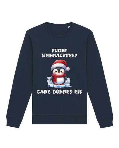 Frohe Weihnachten? - Bio Unisex Sweatshirt (personalisierbar) Roller Sweatshirt ST ST French-Navy