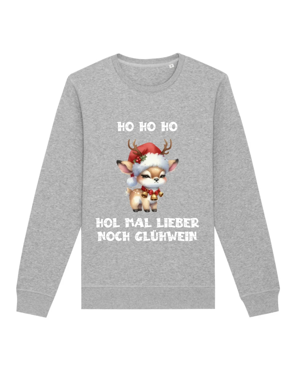 Hol mal Glühwein - Bio Unisex Sweatshirt (personalisierbar) Roller Sweatshirt ST ST Heather-Grey