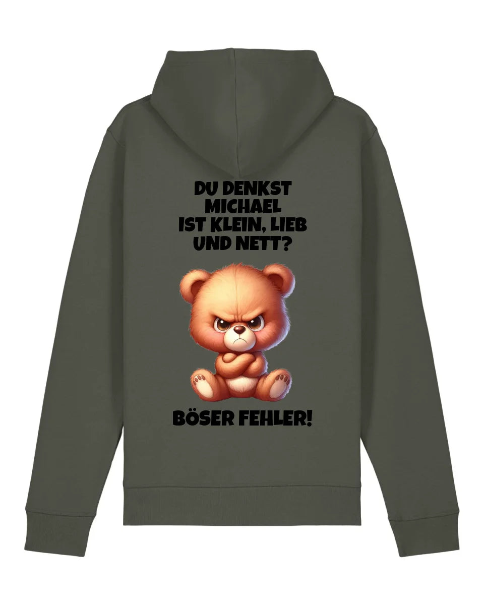 Klein, lieb und nett - Organic Unisex Hoodie (personalisierbar) Drummer 2.0 Hoodie ST ST Khaki