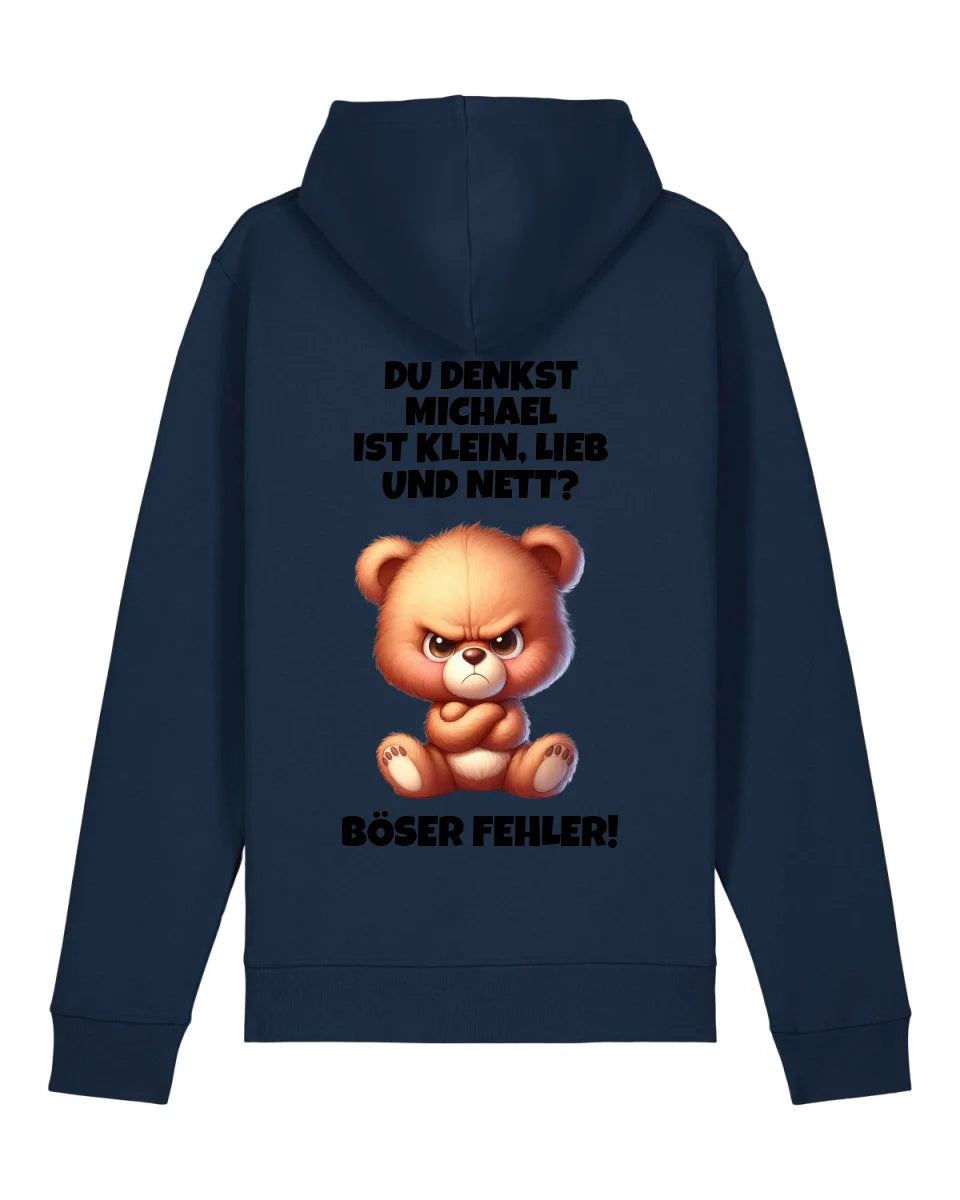 Klein, lieb und nett - Organic Unisex Hoodie (personalisierbar) Drummer 2.0 Hoodie ST ST French-Navy
