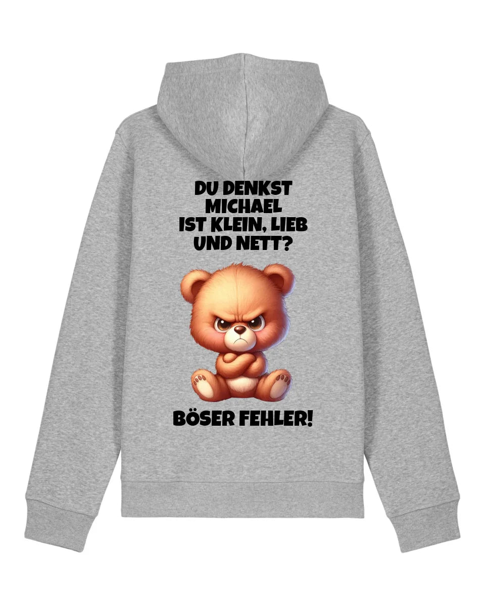 Klein, lieb und nett - Organic Unisex Hoodie (personalisierbar) Drummer 2.0 Hoodie ST ST Heather-Grey