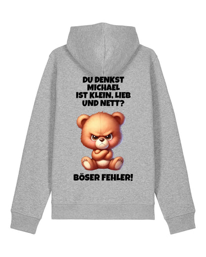 Klein, lieb und nett - Organic Unisex Hoodie (personalisierbar) Drummer 2.0 Hoodie ST ST Heather-Grey
