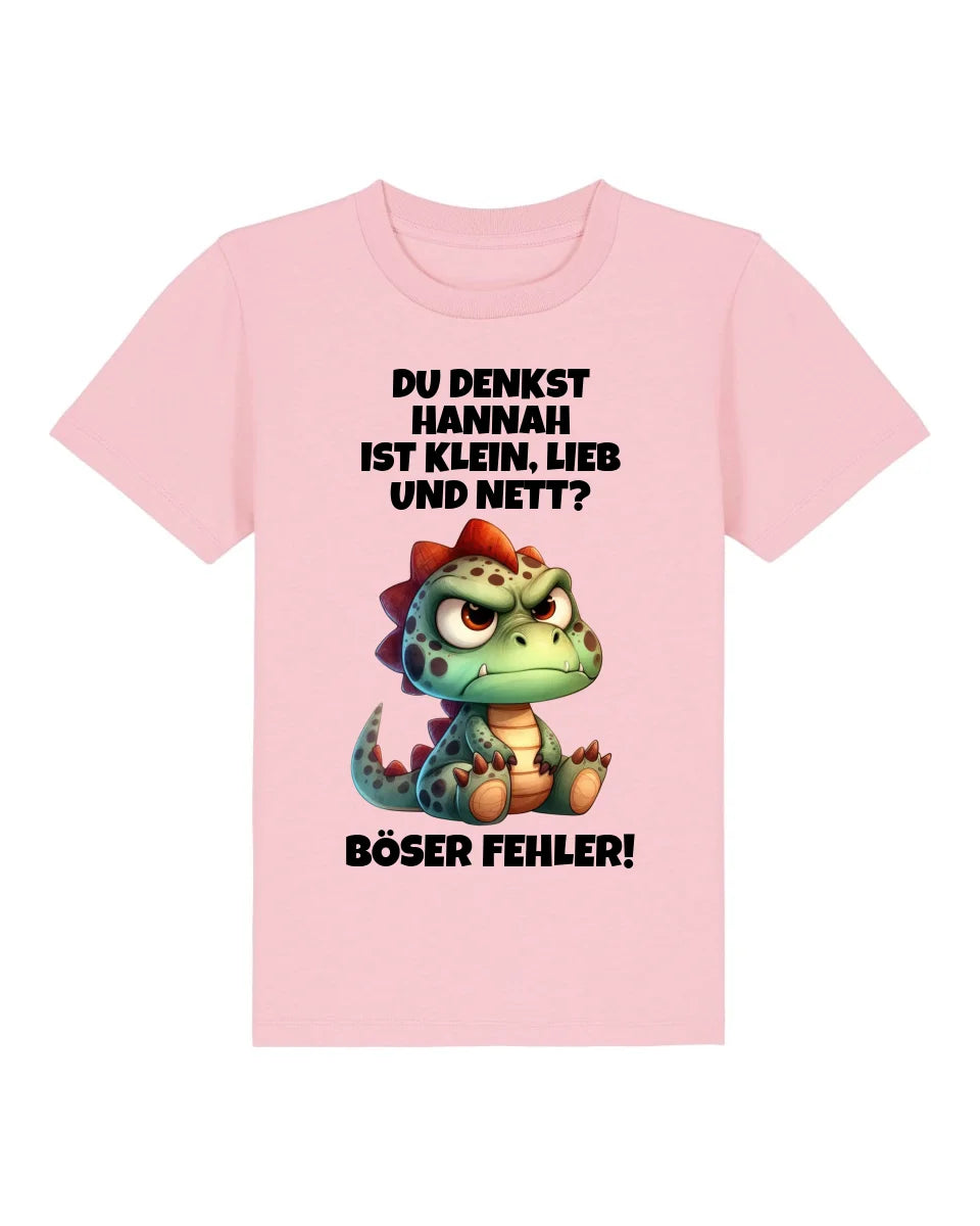 Klein, lieb und nett - Organic Kid's Shirt (personalisierbar) Mini Creator T-Shirt ST ST Cotton-Pink