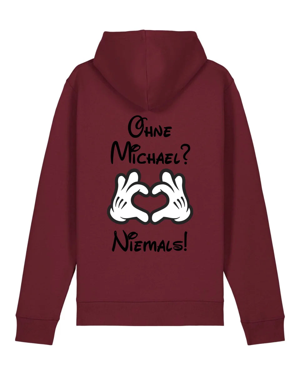 Niemals ohne dich - Organic Unisex Hoodie (personalisierbar) Drummer 2.0 Hoodie ST ST Burgundy
