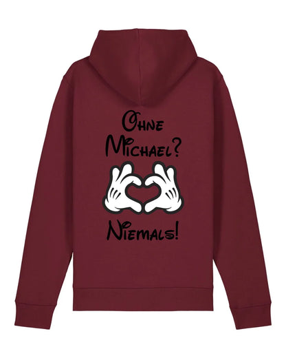 Niemals ohne dich - Organic Unisex Hoodie (personalisierbar) Drummer 2.0 Hoodie ST ST Burgundy
