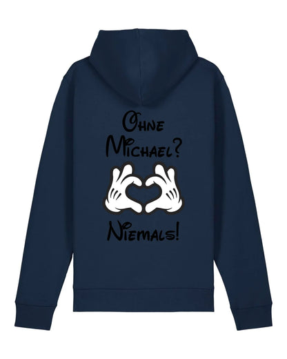 Niemals ohne dich - Organic Unisex Hoodie (personalisierbar) Drummer 2.0 Hoodie ST ST French-Navy