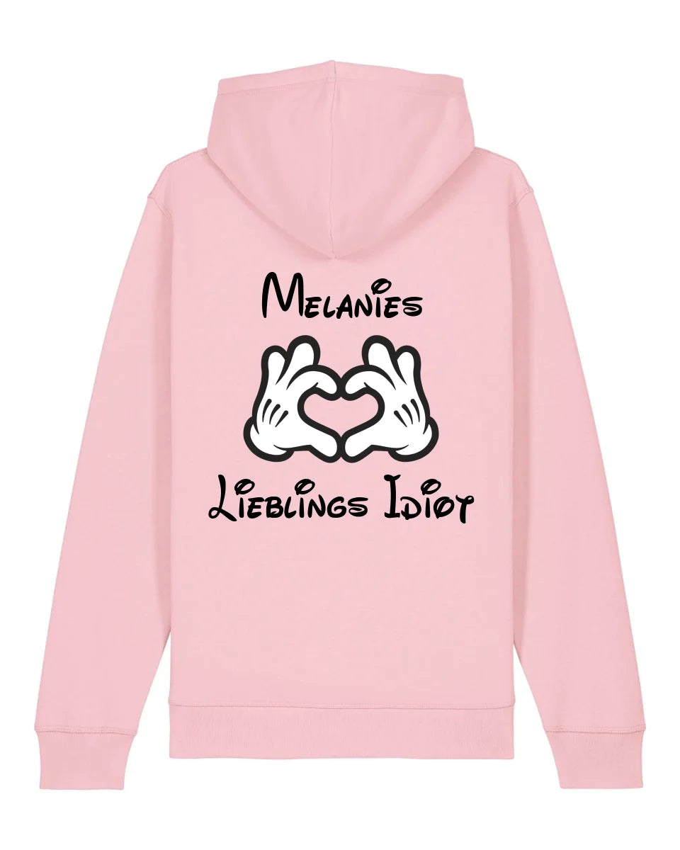 Lieblingsidiot - Organic Unisex Hoodie (personalisierbar) Drummer 2.0 Hoodie ST ST Cotton-Pink