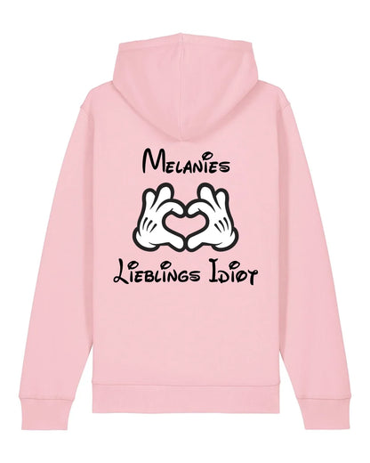 Lieblingsidiot - Organic Unisex Hoodie (personalisierbar) Drummer 2.0 Hoodie ST ST Cotton-Pink
