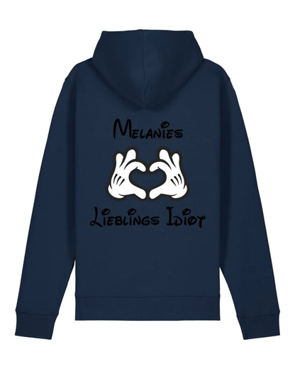 Lieblingsidiot - Organic Unisex Hoodie (personalisierbar) Drummer 2.0 Hoodie ST ST French-Navy