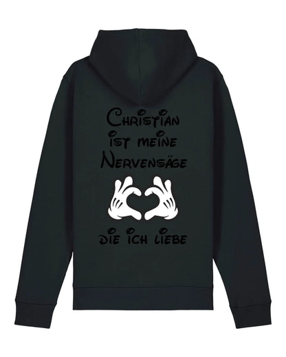 Meine Nervensäge - Organic Unisex Hoodie (personalisierbar) Drummer 2.0 Hoodie ST ST Black