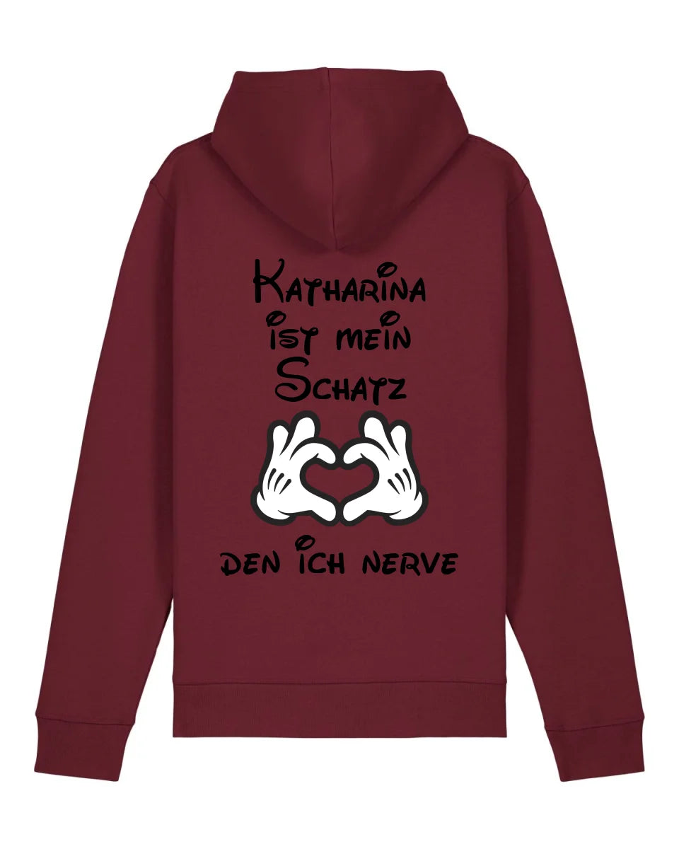 Mein Schatz - Organic Unisex Hoodie (personalisierbar) Drummer 2.0 Hoodie ST ST Burgundy