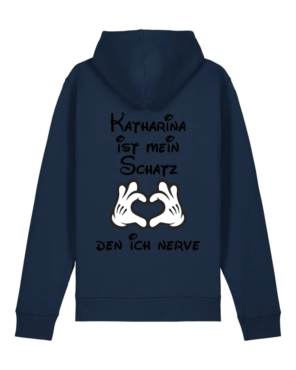 Mein Schatz - Organic Unisex Hoodie (personalisierbar) Drummer 2.0 Hoodie ST ST French-Navy