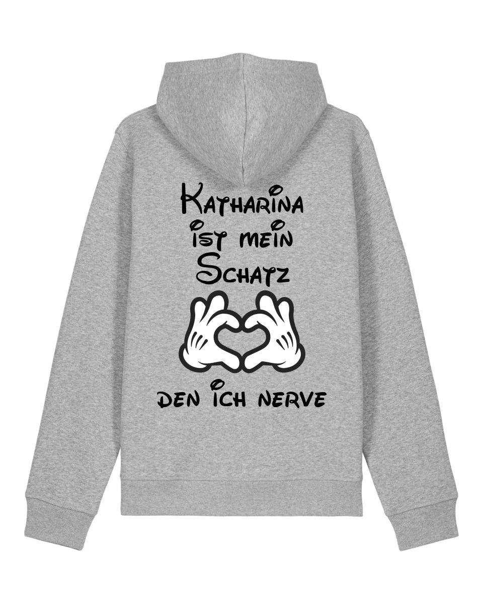 Mein Schatz - Organic Unisex Hoodie (personalisierbar) Drummer 2.0 Hoodie ST ST Heather-Grey