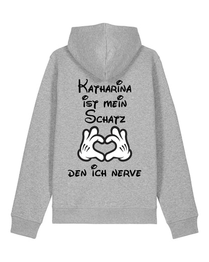 Mein Schatz - Organic Unisex Hoodie (personalisierbar) Drummer 2.0 Hoodie ST ST Heather-Grey