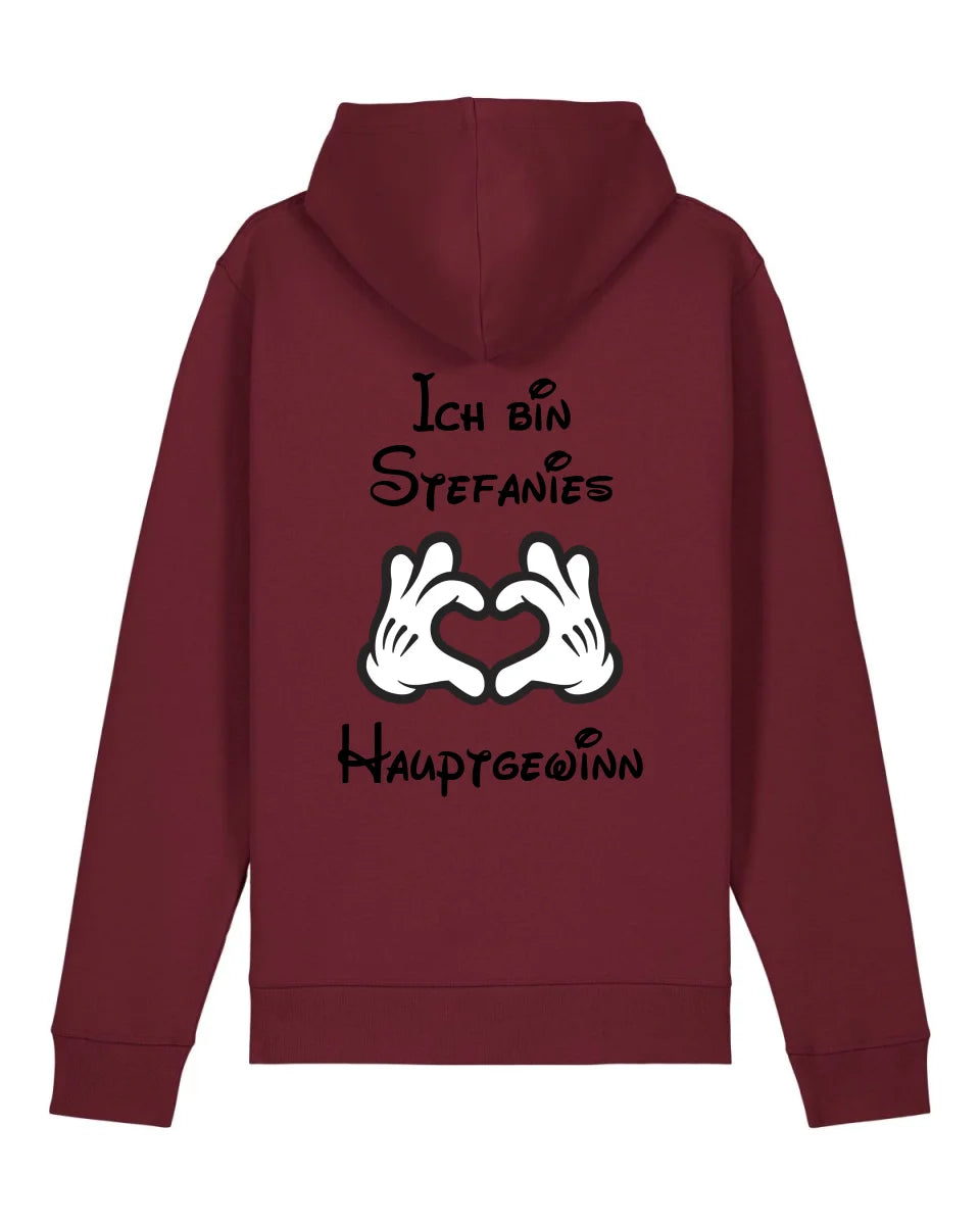 Hauptgewinn - Organic Unisex Hoodie (personalisierbar) Drummer 2.0 Hoodie ST ST Burgundy