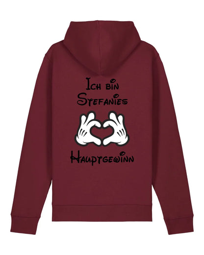 Hauptgewinn - Organic Unisex Hoodie (personalisierbar) Drummer 2.0 Hoodie ST ST Burgundy