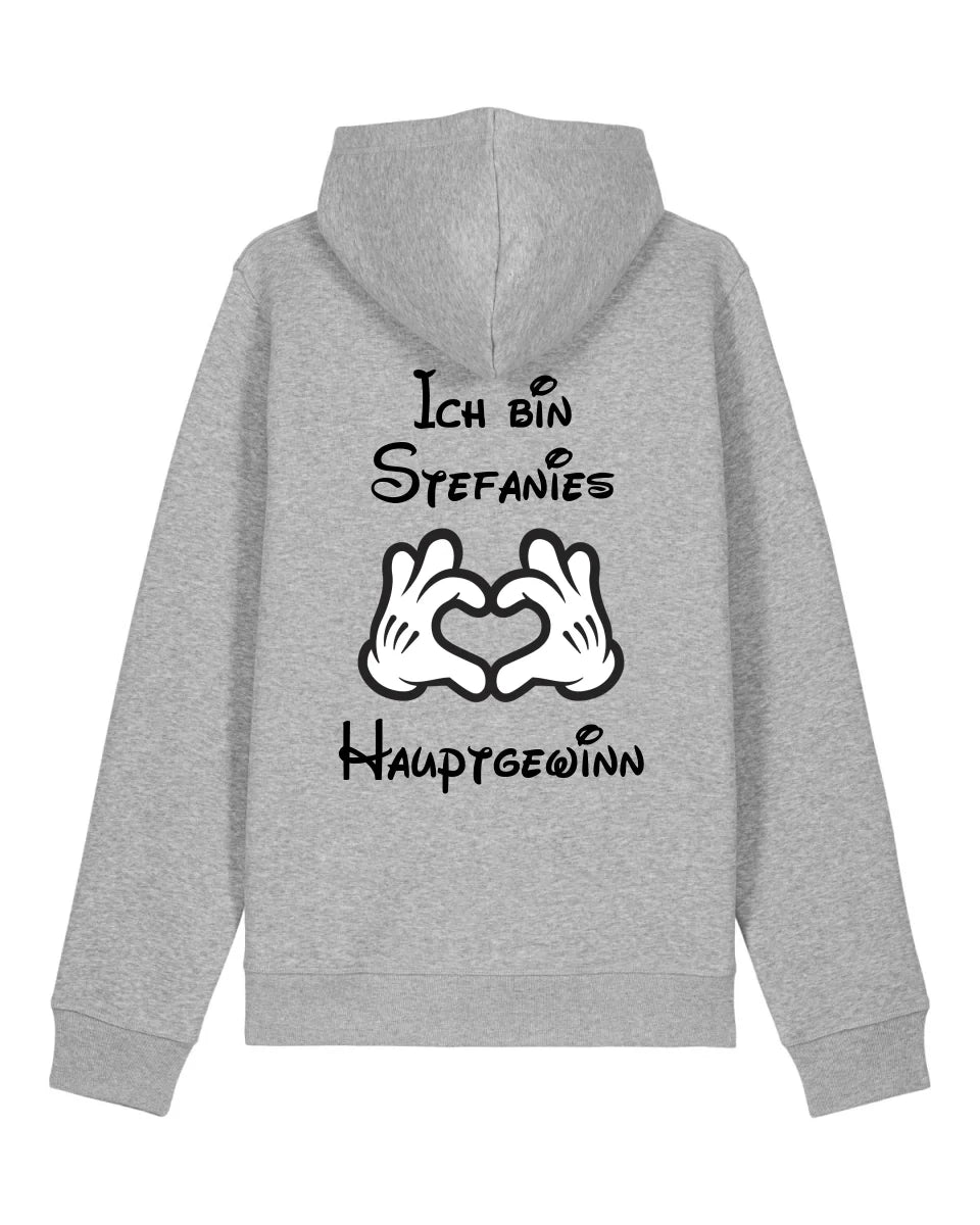 Hauptgewinn - Organic Unisex Hoodie (personalisierbar) Drummer 2.0 Hoodie ST ST Heather-Grey