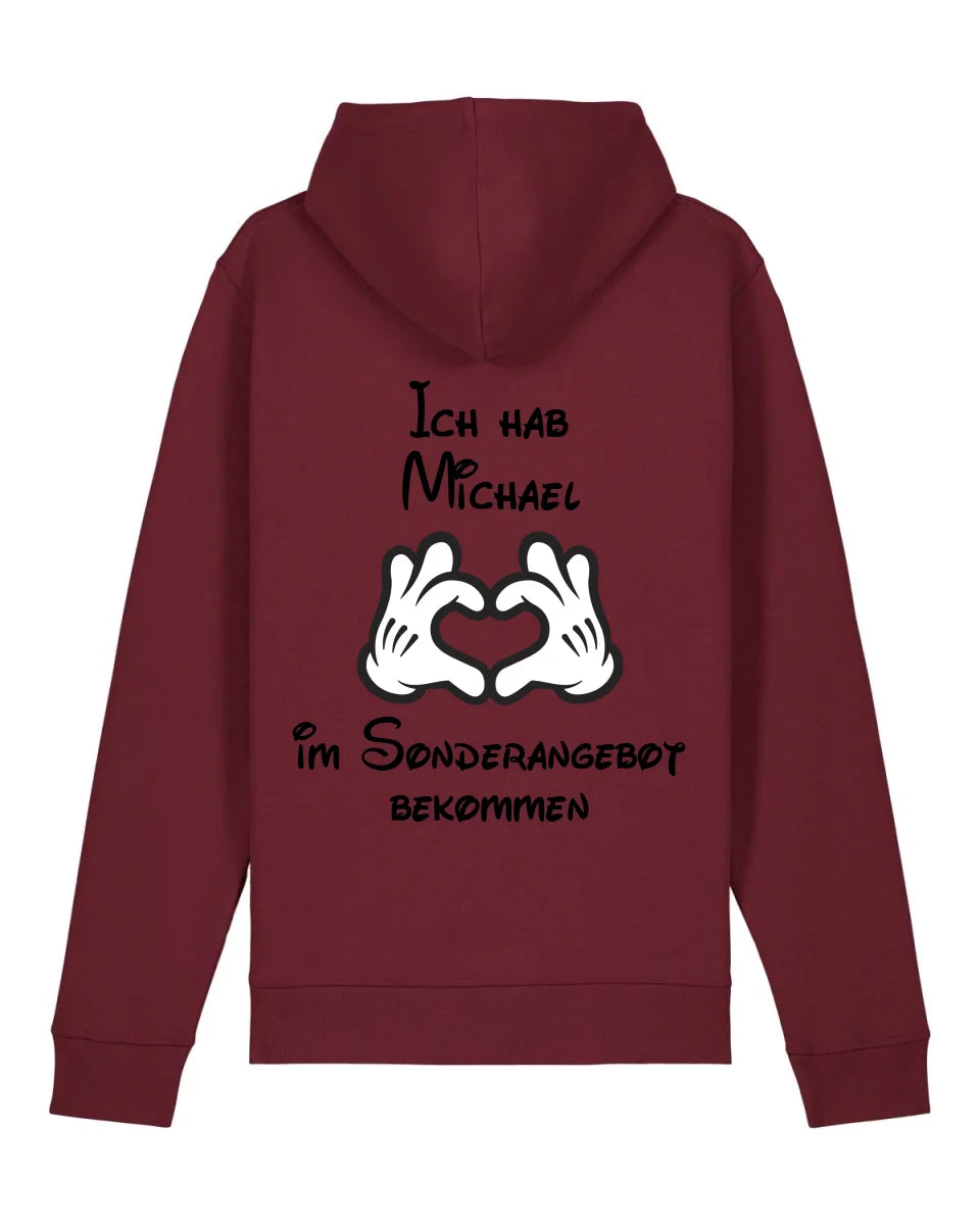 Sonderangebot - Organic Unisex Hoodie (personalisierbar) Drummer 2.0 Hoodie ST ST Burgundy