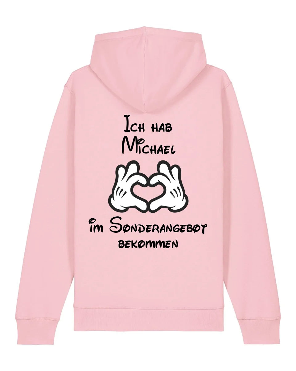 Sonderangebot - Organic Unisex Hoodie (personalisierbar) Drummer 2.0 Hoodie ST ST Cotton-Pink