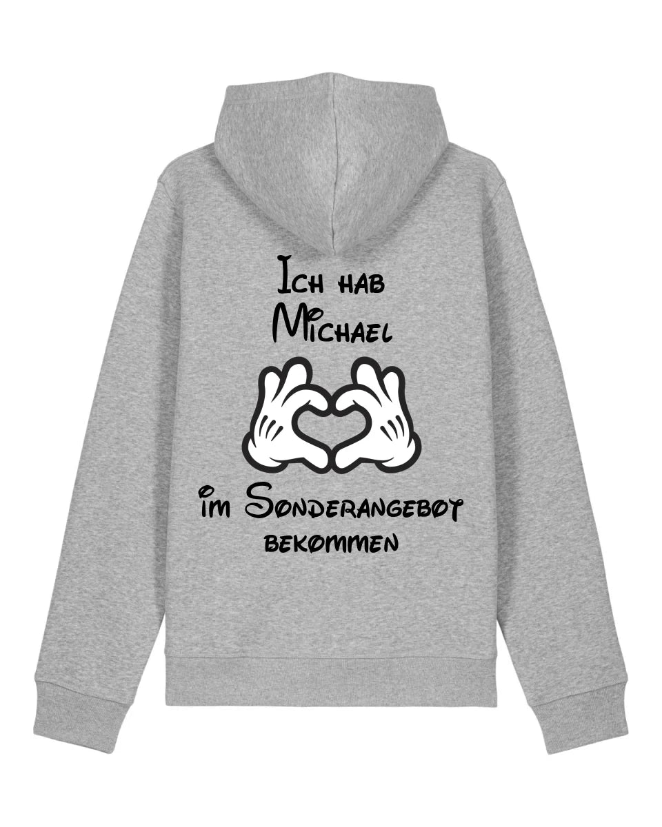 Sonderangebot - Organic Unisex Hoodie (personalisierbar) Drummer 2.0 Hoodie ST ST Heather-Grey