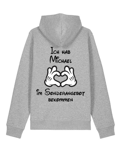 Sonderangebot - Organic Unisex Hoodie (personalisierbar) Drummer 2.0 Hoodie ST ST Heather-Grey