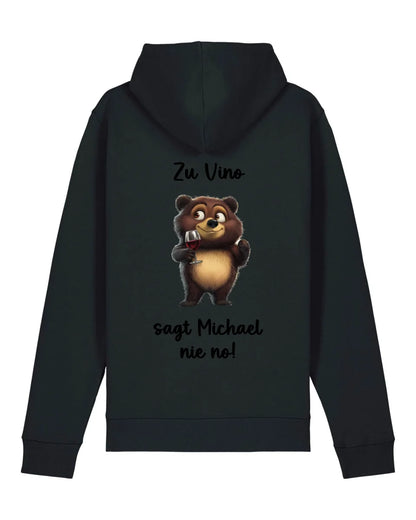 Zu Vino sag ich nie no! - Organic Unisex Hoodie (personalisierbar) Drummer 2.0 Hoodie ST ST Black