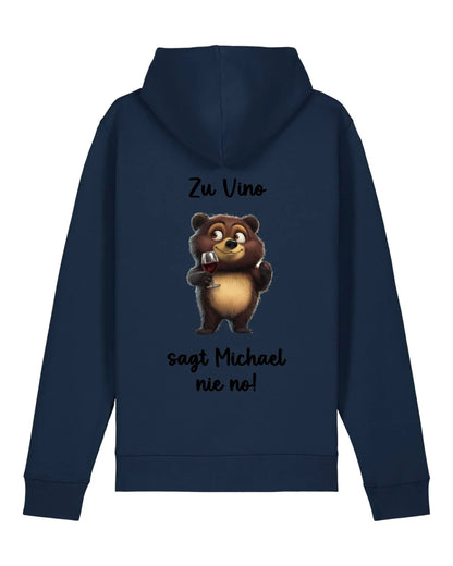 Zu Vino sag ich nie no! - Organic Unisex Hoodie (personalisierbar) Drummer 2.0 Hoodie ST ST French-Navy