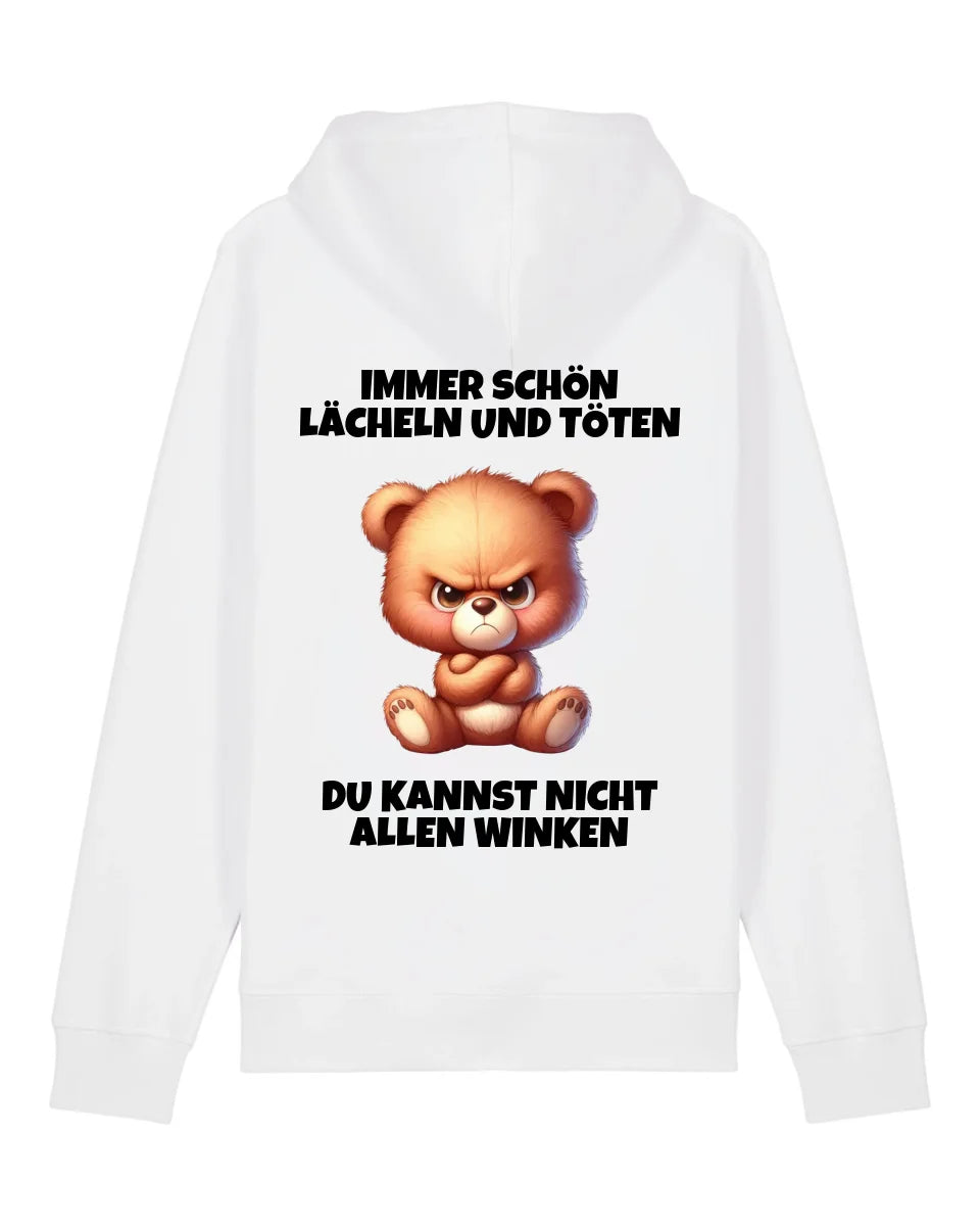 Lächeln und töten - Organic Unisex Hoodie (personalisierbar) Drummer 2.0 Hoodie ST ST White