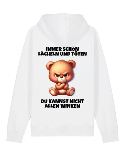 Lächeln und töten - Organic Unisex Hoodie (personalisierbar) Drummer 2.0 Hoodie ST ST White