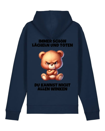 Lächeln und töten - Organic Unisex Hoodie (personalisierbar) Drummer 2.0 Hoodie ST ST French-Navy