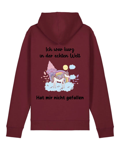Kurz in der echten Welt - Organic Unisex Hoodie (personalisierbar) Drummer 2.0 Hoodie ST ST Burgundy