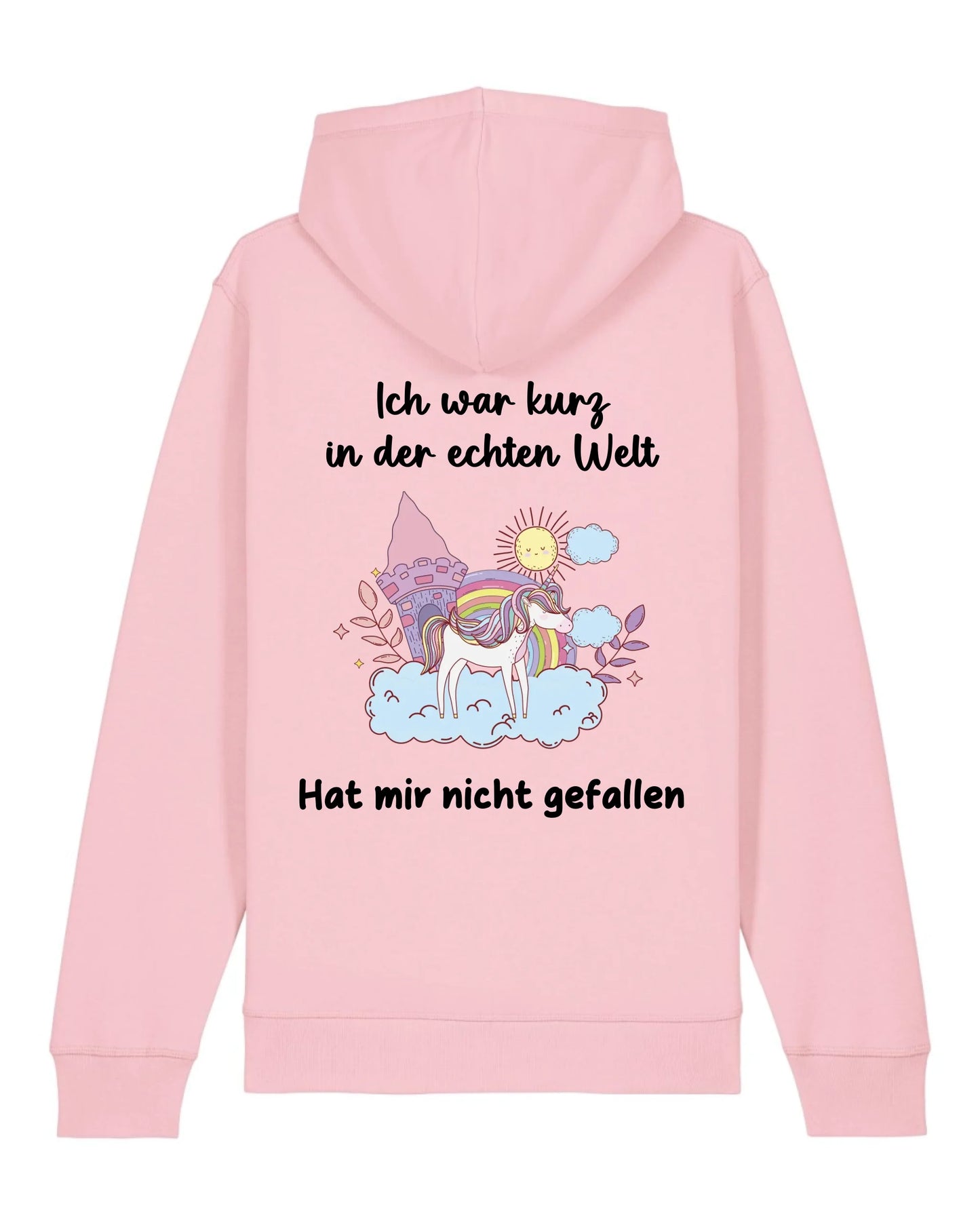 Kurz in der echten Welt - Organic Unisex Hoodie (personalisierbar) Drummer 2.0 Hoodie ST ST Cotton-Pink