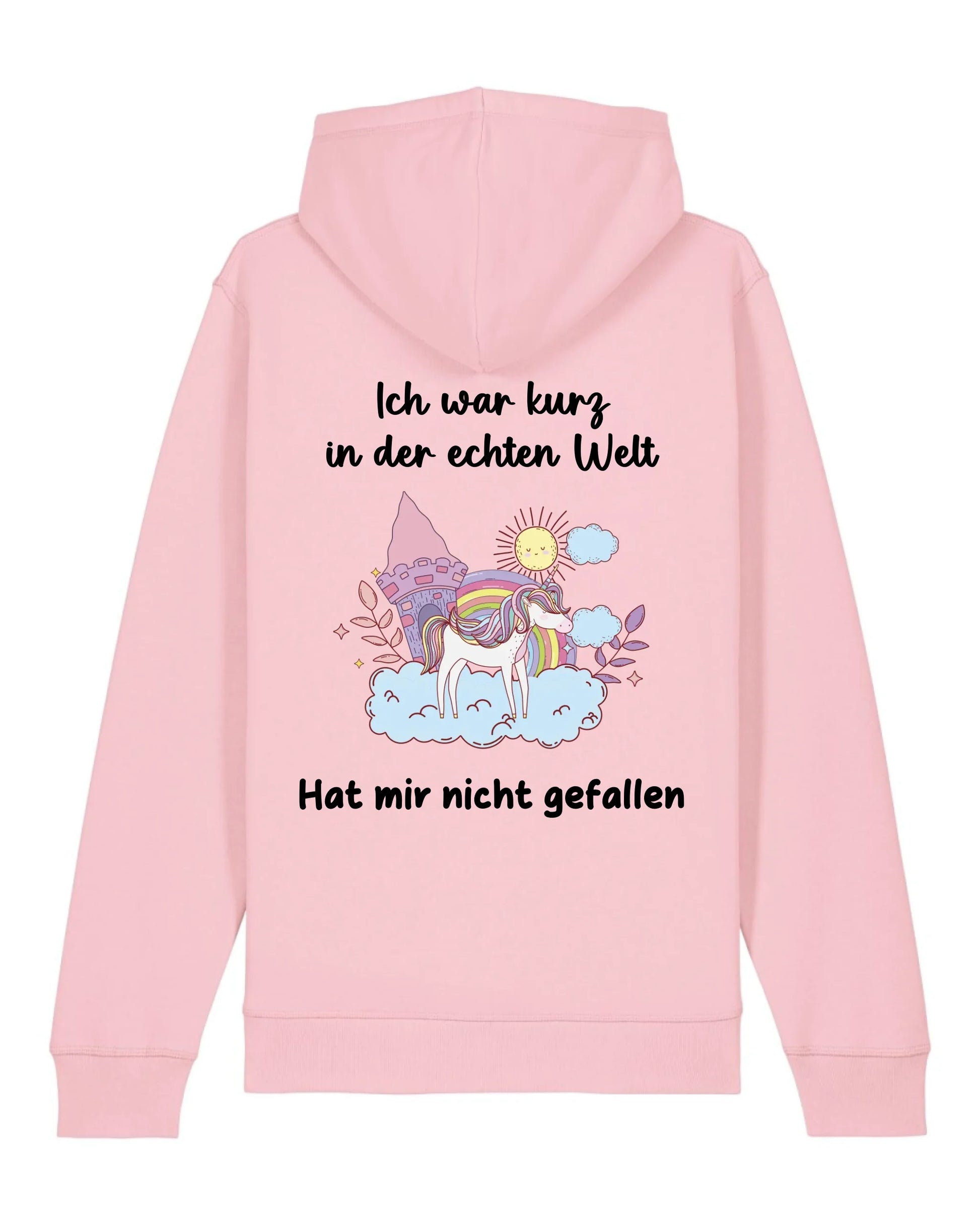 Kurz in der echten Welt - Organic Unisex Hoodie (personalisierbar) Drummer 2.0 Hoodie ST ST Cotton-Pink