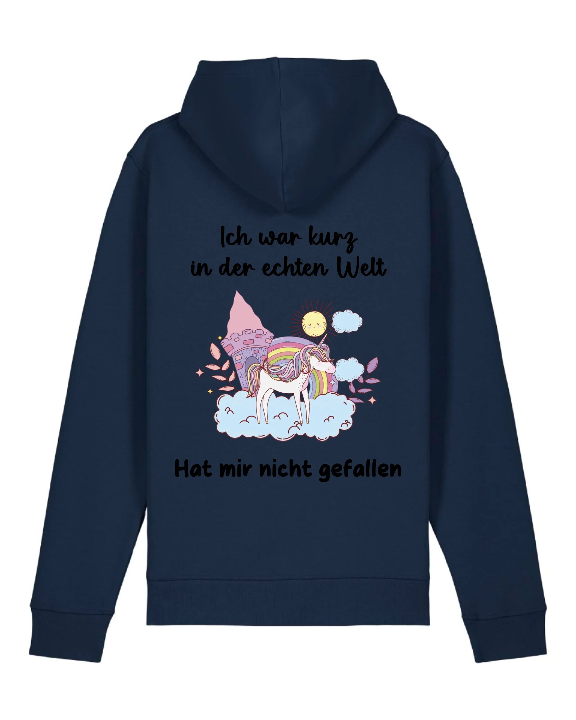 Kurz in der echten Welt - Organic Unisex Hoodie (personalisierbar) Drummer 2.0 Hoodie ST ST French-Navy