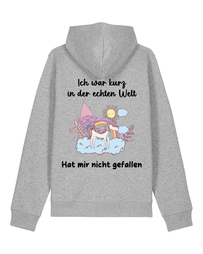 Kurz in der echten Welt - Organic Unisex Hoodie (personalisierbar) Drummer 2.0 Hoodie ST ST Heather-Grey