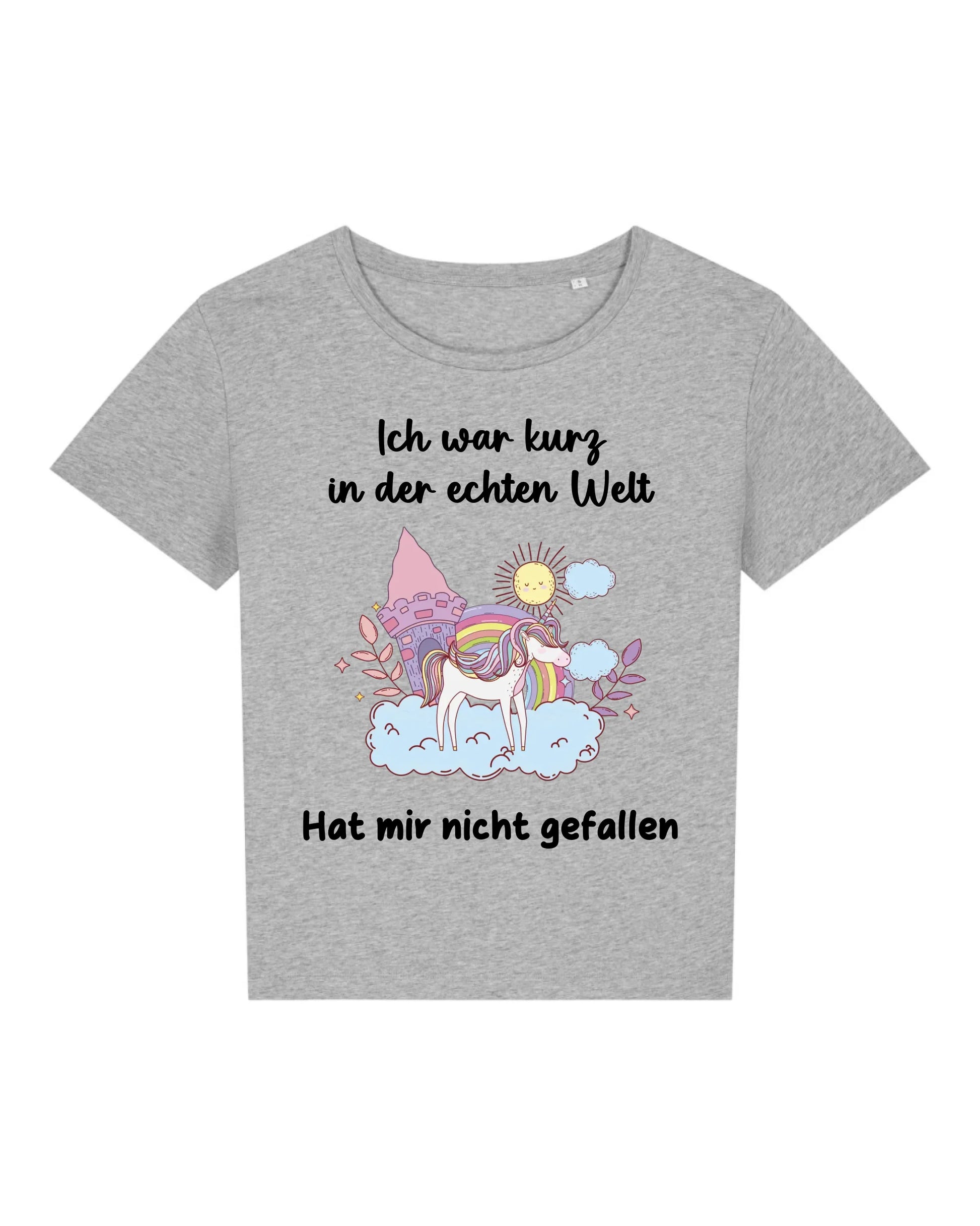Kurz in der echten Welt - Organic Women's Shirt (personalisierbar) Serena T-Shirt ST ST Heather-Grey