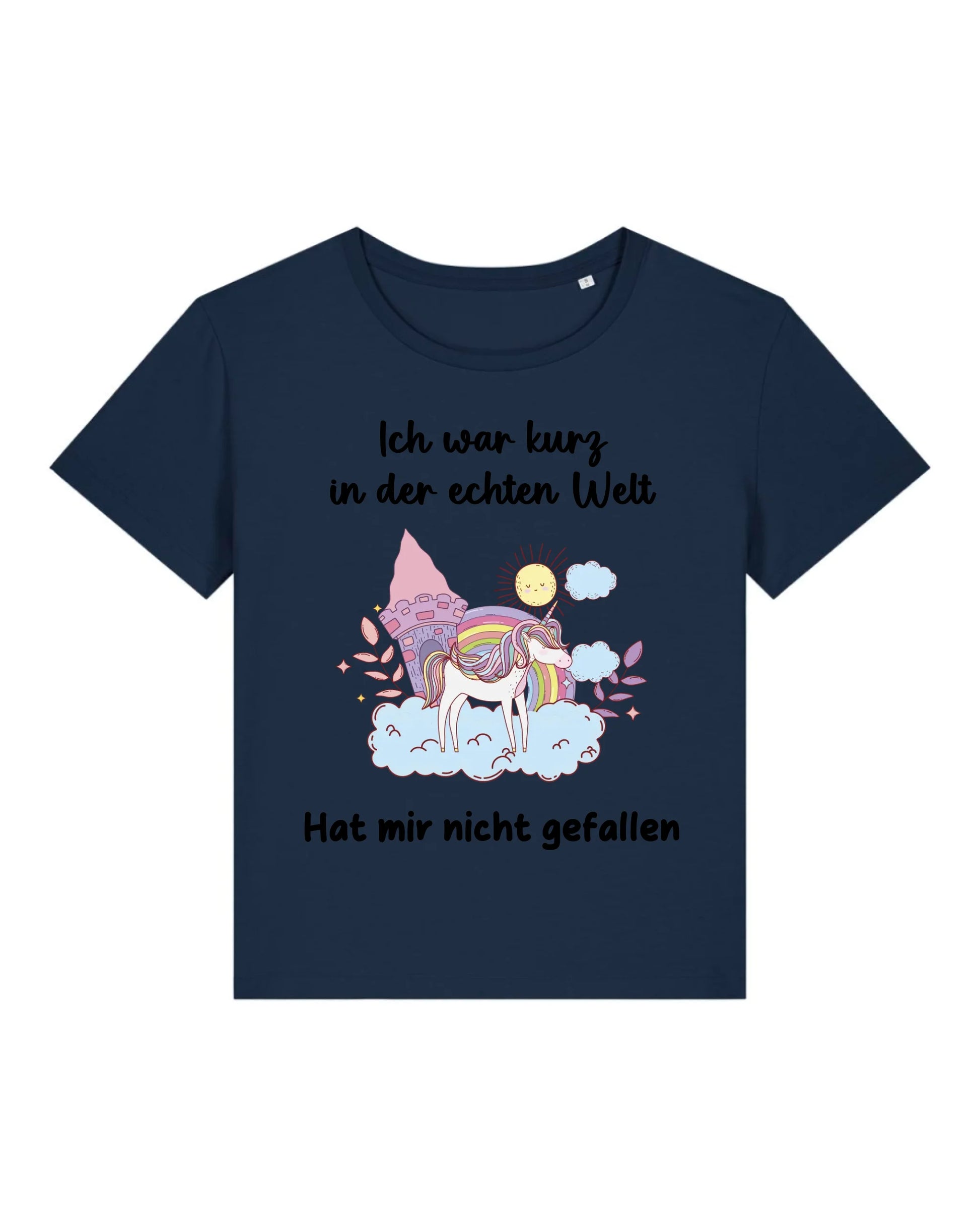 Kurz in der echten Welt - Organic Women's Shirt (personalisierbar) Serena T-Shirt ST ST French-Navy