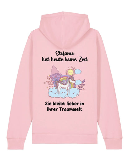 Traumwelt - Organic Unisex Hoodie (personalisierbar) Drummer 2.0 Hoodie ST ST Cotton-Pink