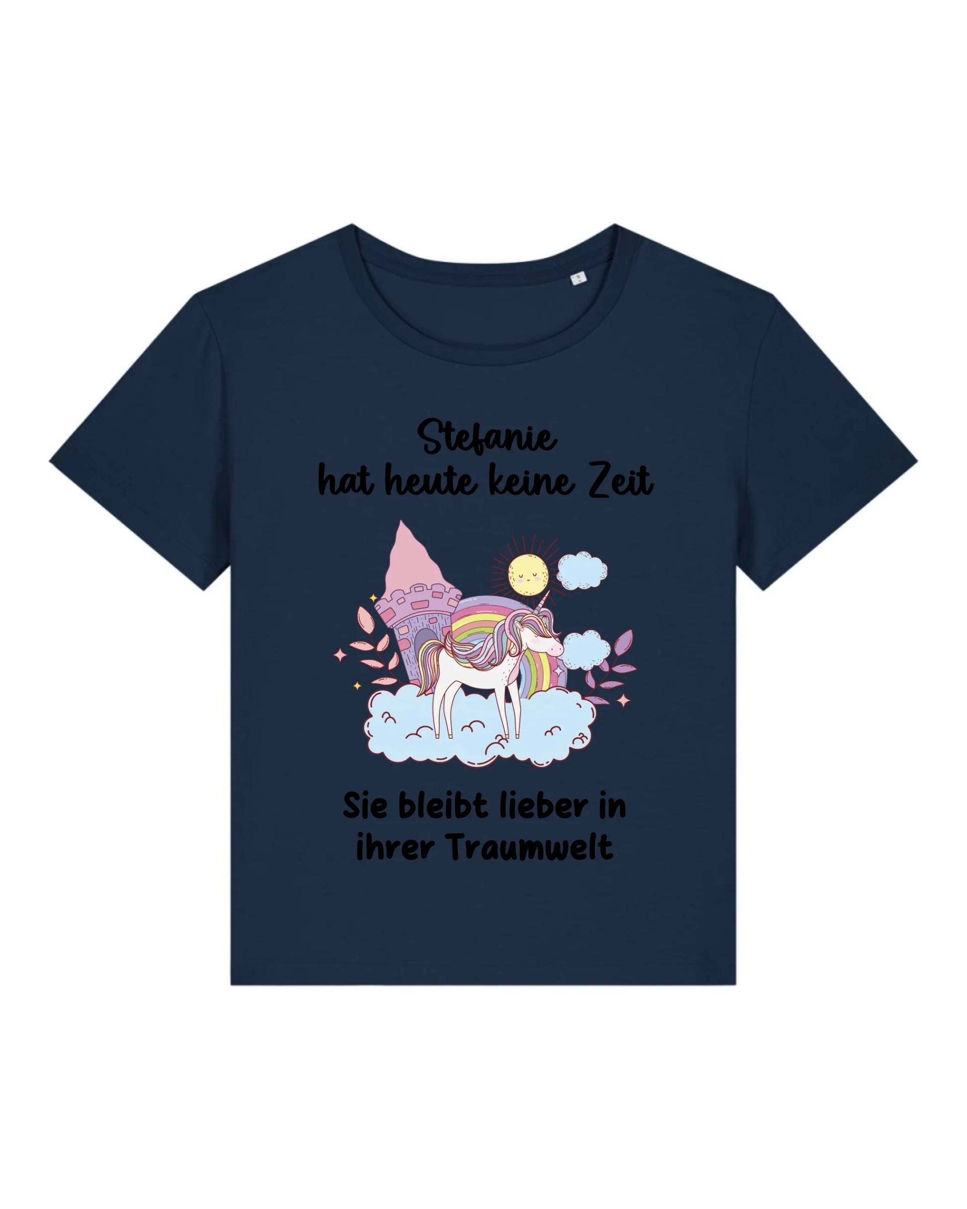 Traumwelt - Organic Women's Shirt (personalisierbar) Serena T-Shirt ST ST French-Navy
