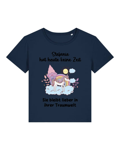 Traumwelt - Organic Women's Shirt (personalisierbar) Serena T-Shirt ST ST French-Navy