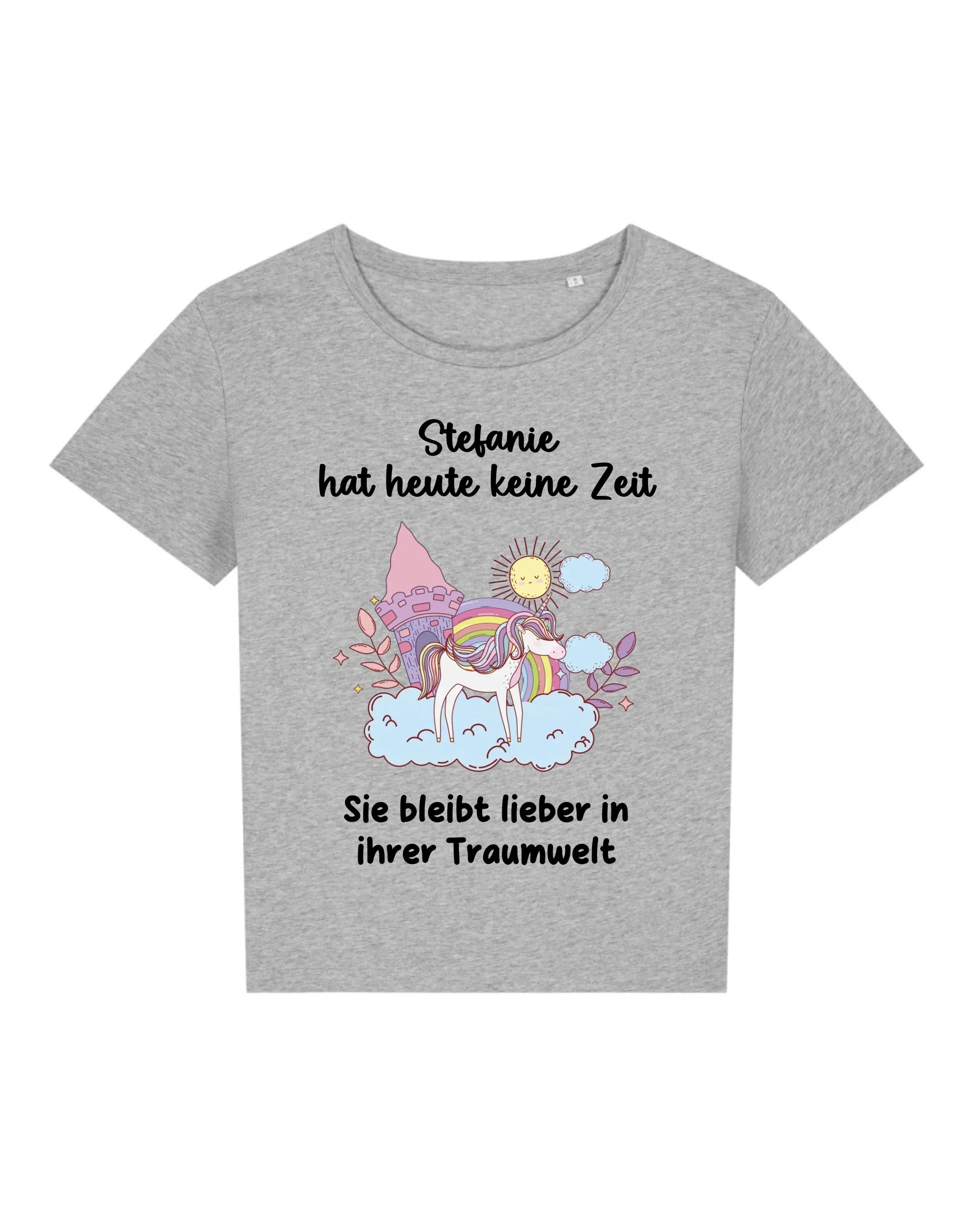 Traumwelt - Organic Women's Shirt (personalisierbar) Serena T-Shirt ST ST Heather-Grey
