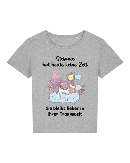 Traumwelt - Organic Women's Shirt (personalisierbar) Serena T-Shirt ST ST Heather-Grey