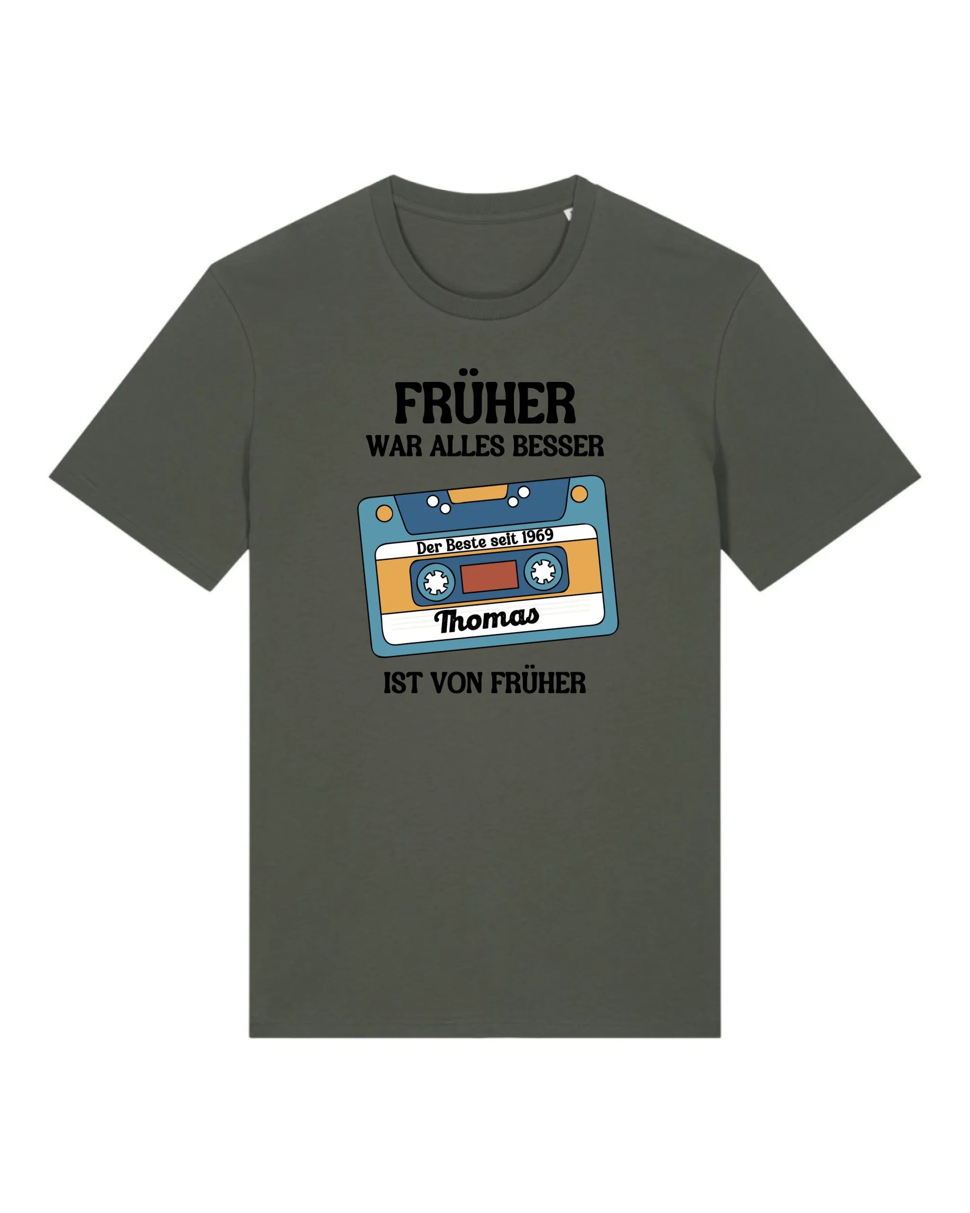 Früher war alles besser - Organic Men's Shirt (personalisierbar) Crafter T-Shirt ST ST Khaki