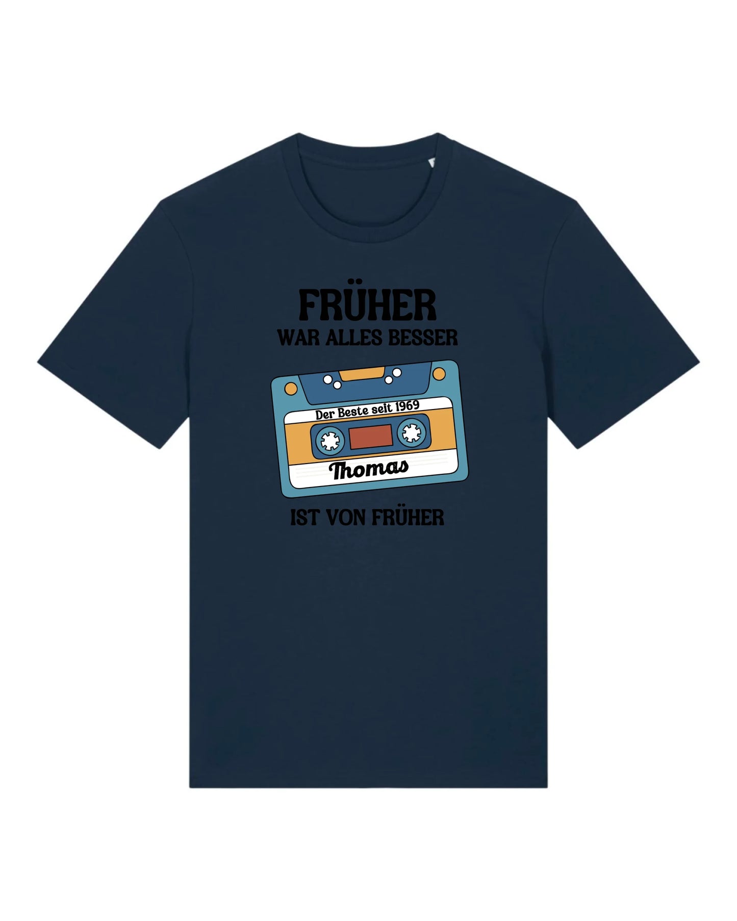 Früher war alles besser - Organic Men's Shirt (personalisierbar) Crafter T-Shirt ST ST French-Navy