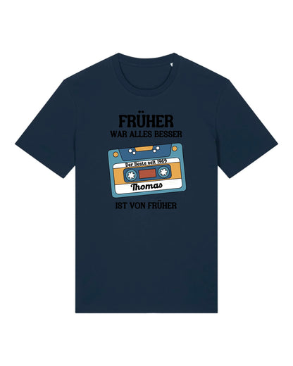Früher war alles besser - Organic Men's Shirt (personalisierbar) Crafter T-Shirt ST ST French-Navy