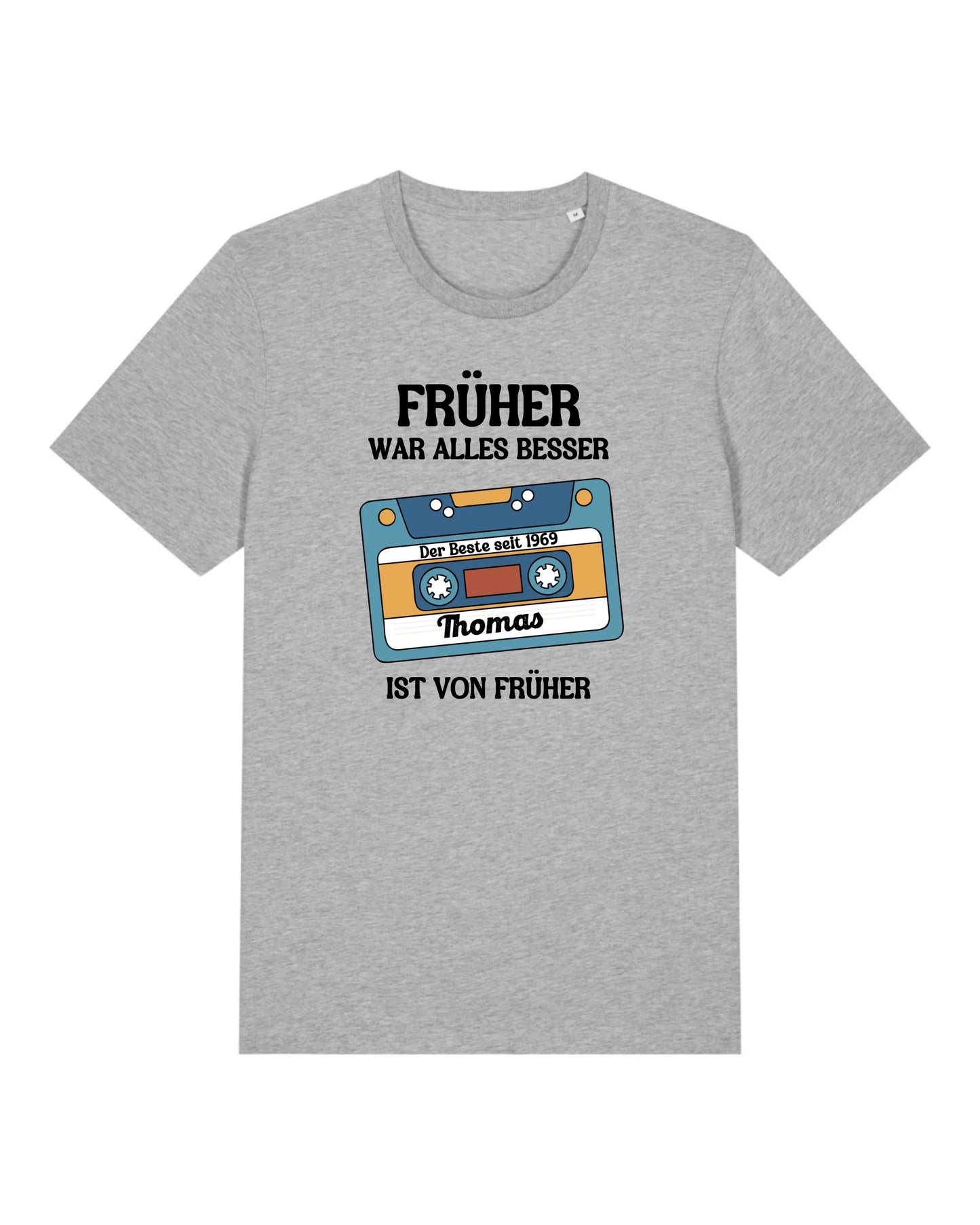 Früher war alles besser - Organic Men's Shirt (personalisierbar) Crafter T-Shirt ST ST Heather-Grey
