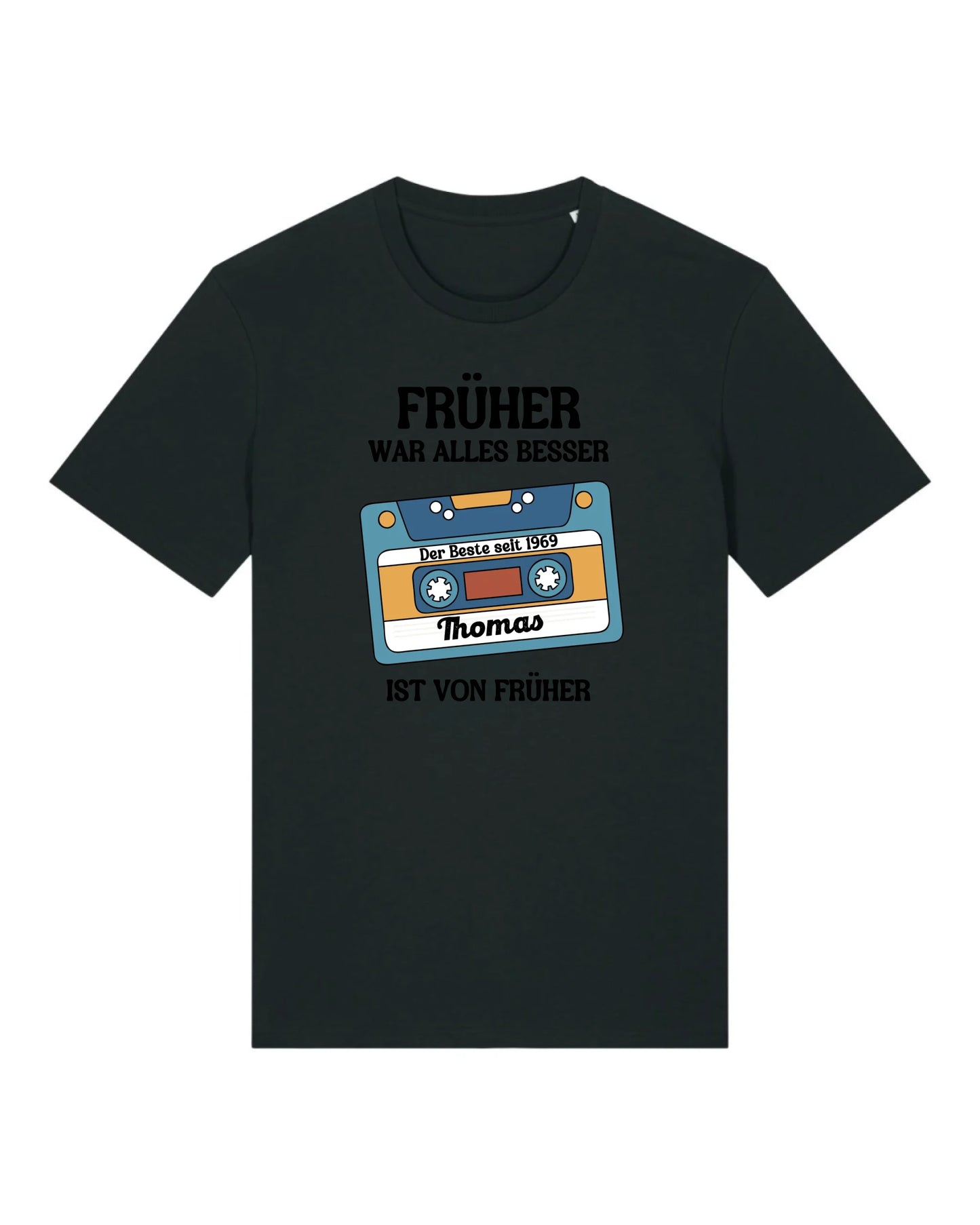 Früher war alles besser - Organic Men's Shirt (personalisierbar) Crafter T-Shirt ST ST Black